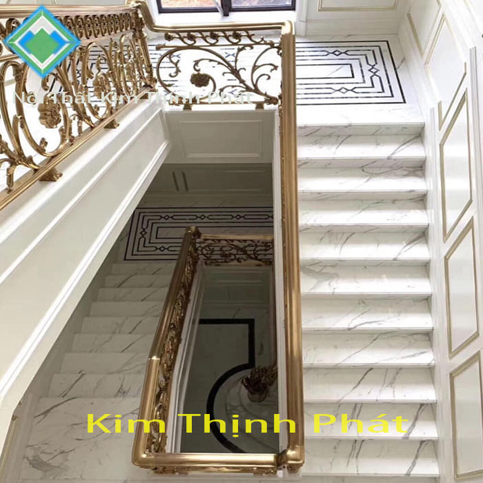 Nên kết hợp cầu thang đá hoa cương với phong thủy ra sao, cột đá nền đá cầu thang đá marble đá tự nhiên