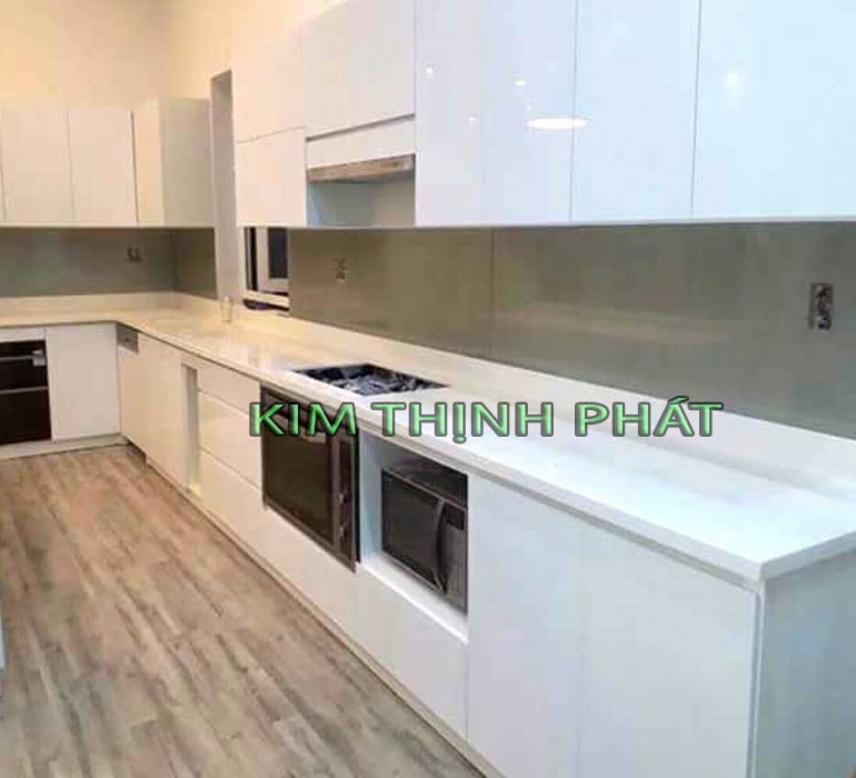 Bếp đá hoa cương rẻ màu trắng không thấm Bếp đá hoa cương rẻ màu trắng không thấm