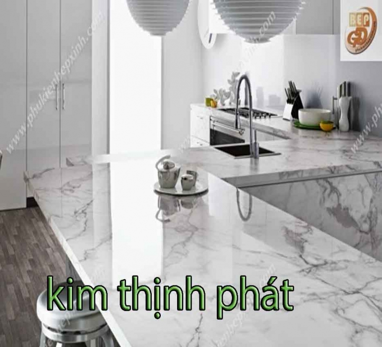 Giá đá bếp - đá hoa cương trắng vân mây giá đá ốp bếp Giá đá bếp - đá hoa cương trắng vân mây giá đá ốp bếp