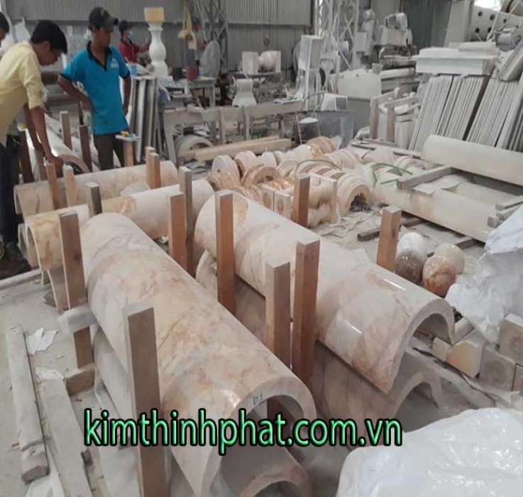 Thi công cột đá hoa cương Thi công cột đá hoa cương
