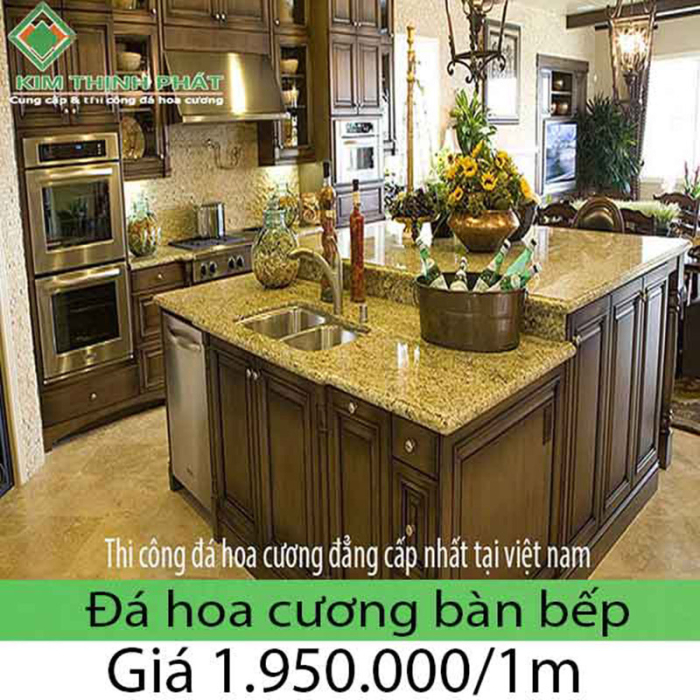 Đá hoa cương bếp granite cam Đá hoa cương bếp granite cam