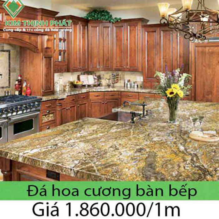 Bếp đá hoa cương hoa văn can thiệp vào các họa tiết tự nhiên Bếp đá hoa cương hoa văn can thiệp vào các họa tiết tự nhiên