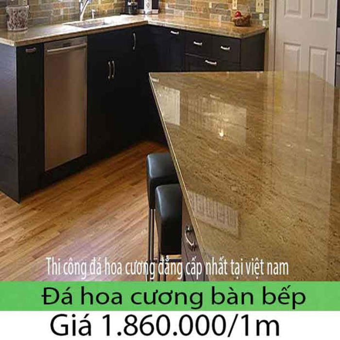 Bếp đá hoa cương hoa văn là phần rìa ngoài của các khối đá Bếp đá hoa cương hoa văn là phần rìa ngoài của các khối đá