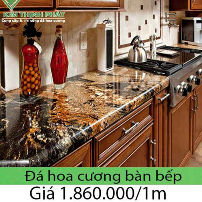 Bếp đá hoa cương hoa văn vân hay tác động nhiều làm thay đổi vẻ đẹp Bếp đá hoa cương hoa văn vân hay tác động nhiều làm thay đổi vẻ đẹp