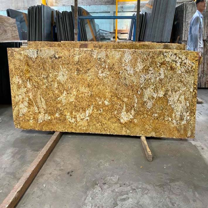 Đá hoa cương vàng đẹp có chống thấm được không Đá hoa cương vàng đẹp có chống thấm được không