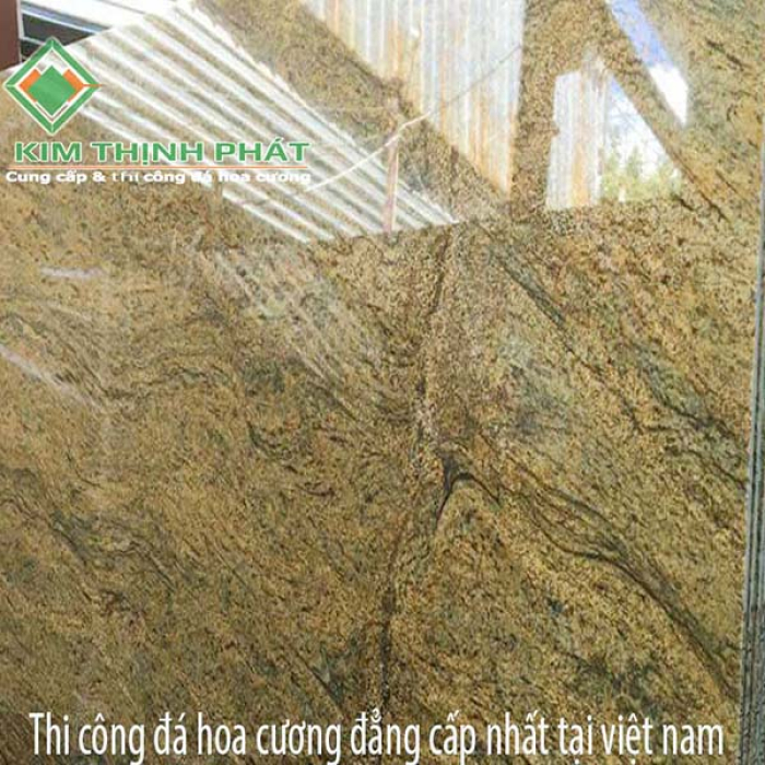 Đá hoa cương vàng tinh xảo vừa khít với từng không gian Đá hoa cương vàng tinh xảo vừa khít với từng không gian